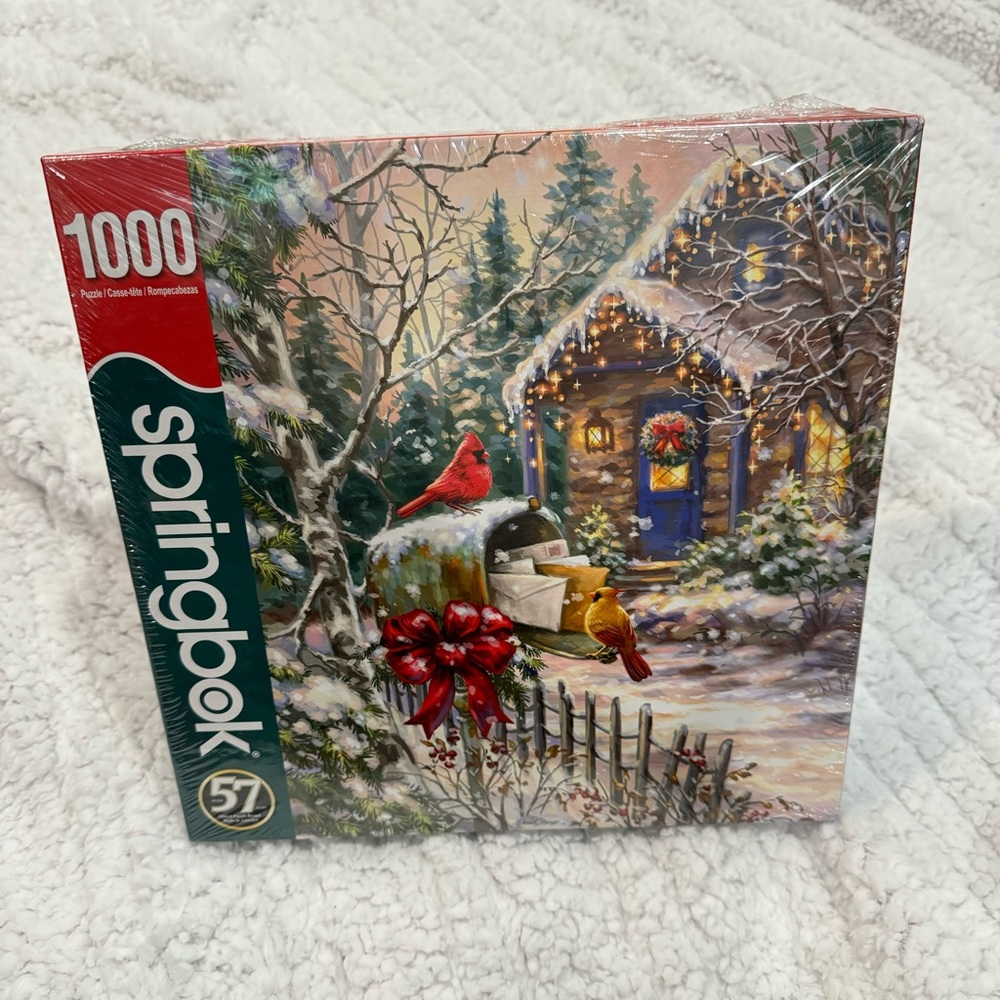 Springbok 1000 Piece Jigsaw Puzzle 🧩 Cardinal Cottage - NWT!